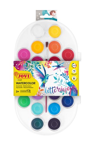 JOVI - ACUARELAS 30 mm ESTUCHE de 22 (Ref.830/22)