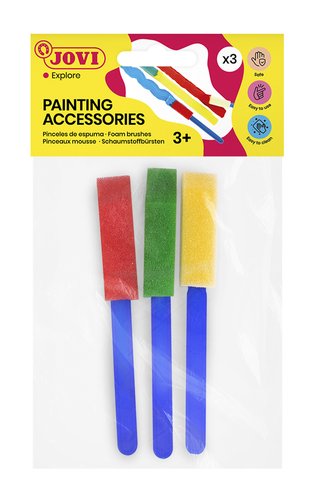 JOVI - PINCEL de ESPUMA PEQUEÑO JUEGO de 3 (Ref.813)