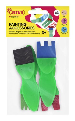 JOVI - PINCEL de GOMA GRANDE JUEGO de 4 (Ref.815)