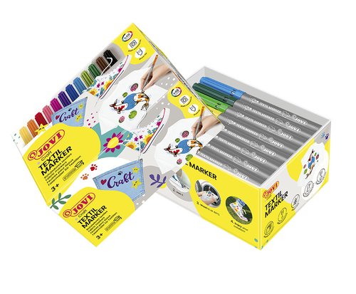 JOVI - ROTULADOR DECOR TEXTIL CAJA de 48 (Ref.1448T)