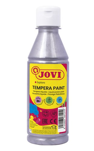 JOVI - TEMPERA LIQUIDA 250 ml (botella) PLATA METALIZADO (Ref.50237)