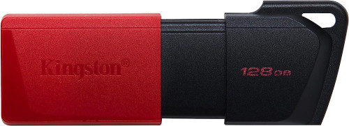 KINGSTON - 128GB USB3.2 GEN1 DATATRAVELER EXODIA M (BLACK + RED) (Canon L.P.I. 0,24€ Incluido) (Ref.DTXM/128GB)