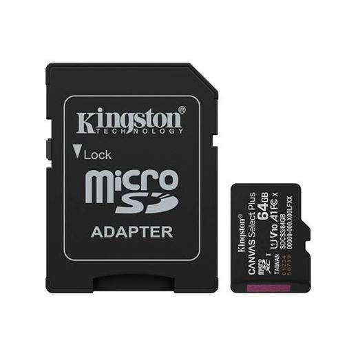 KINGSTON - Technology Canvas Select Plus memoria flash 128 GB MicroSDXC Clase 10 UHS-I (Canon L.P.I. 0,24€ Incluido) (Ref.SDCS2/128GBSP)