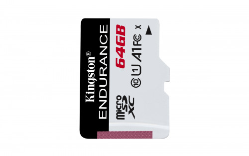 KINGSTON - Technology High Endurance memoria flash 64 GB MicroSD Clase 10 UHS-I (Canon L.P.I. 0,24€ Incluido) (Ref.SDCE/64GB)