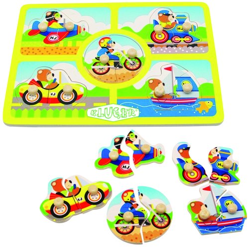 KLUGER - JUEGO ENSARTE 10 PIEZAS VEHICULOS (Ref.D11018)