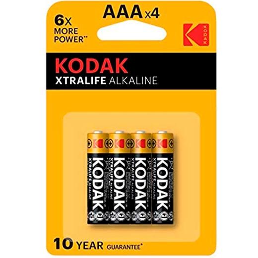 KODAK - PILAS EXTRALIFE ALCALINA 4UD LR03 AAA BLISTER (Ref.KDXLR3P4B)