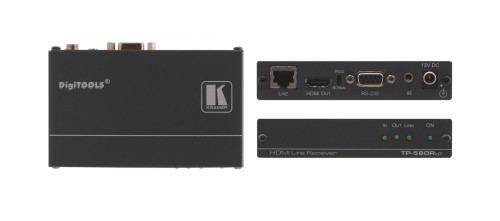 KRAMER - Electronics TP-580RXR extensor audio/video Receptor AV Negro (Ref.50-80022190)