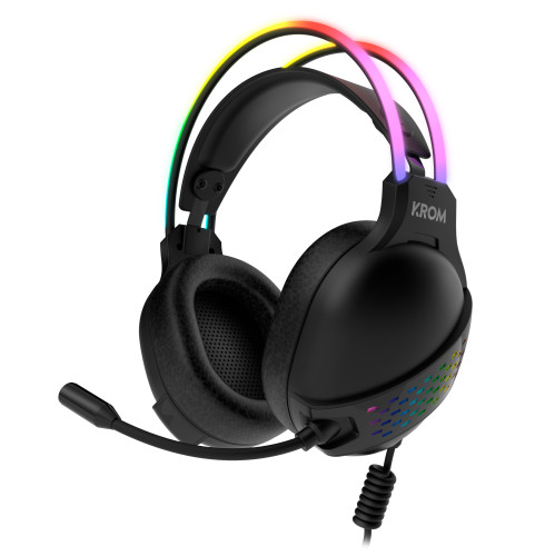 KROM - Klaim Auriculares Diadema USB tipo A Negro (Ref.NXKROMKLAIM)