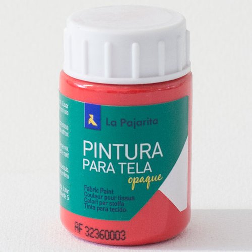 LA PAJARITA - Pintura tela opaca to-06 rojo (Ref.207222)