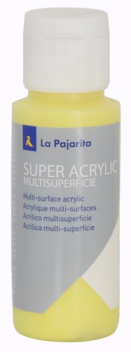 LA PAJARITA - PINTURA ACRILICA 60 ml (bote) AMARILLO LIMON A-03 (Ref.177676)