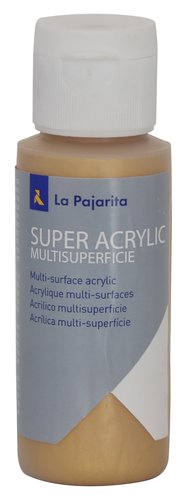 LA PAJARITA - PINTURA ACRILICA 60 ml (bote) ORO RICO A-46 (Ref.182076)