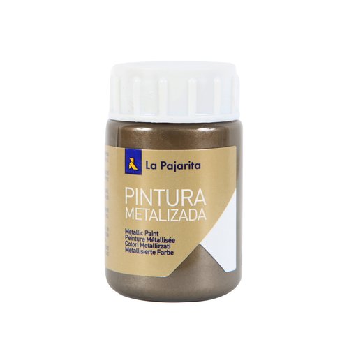 LA PAJARITA - PINTURA LATEX METALIZADA 35 ml (bote) BRONCE ME-06 (Ref.125622)
