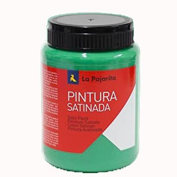 LA PAJARITA - TÉMPERA ESCOLAR BOTE DE 375ML SATINADA VERDE VIVO L-17 (Ref.110513)