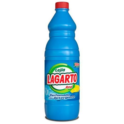 LAGARTO - LEJÍA PERFUMADA AZUL CON DETERGENTE BOTELLA 1500ML (Ref.409)