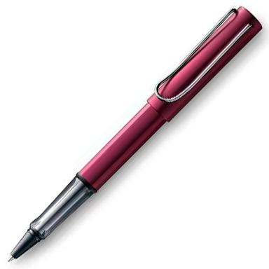 LAMY - BOLÍGRAFO ROLLER BALL AL-STAR BLACK PURPLE 329M PUNTA MEDIA TINTA AZUL COLOR MORADO EN ESTUCHE (Ref.1221736)