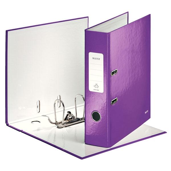 LEITZ - ARCHIVADOR palanca WOW A4 180º 80mm VIOLETA METALIZADO (Ref.10050062)