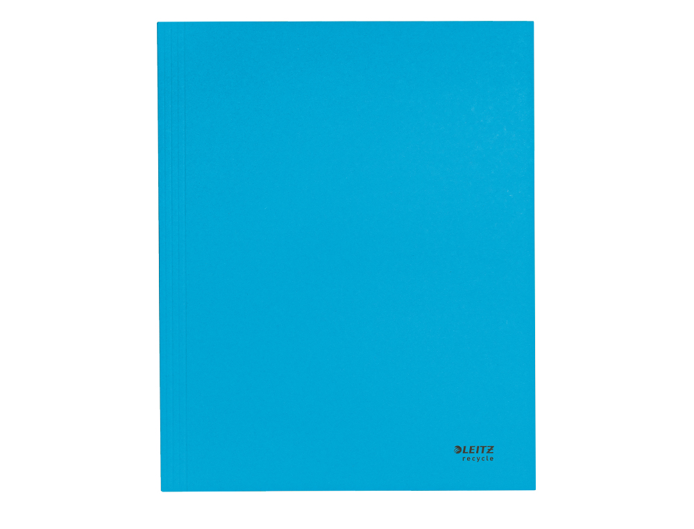LEITZ - CARPETA CARTON 3 SOLAPAS A4 RECYCLE 100% AZUL (Ref.39060035)