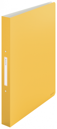 LEITZ - CARPETA de ANILLAS COSY PP A4 2 an.REDONDAS 25mm AMARILLO (Ref.42380019)