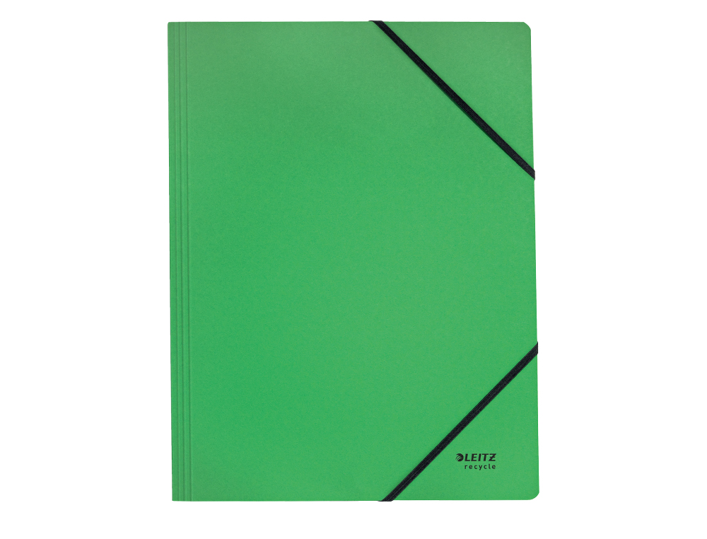 LEITZ - CARPETA DE CARTON CON GOMAS Y SIN SOLAPAS A4 RECYCLE 100% VERDE (Ref.39080055)
