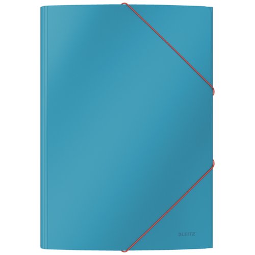 LEITZ - CARPETA de GOMAS y SOLAPAS COSY CARTON A4 AZUL (Ref.30020061)
