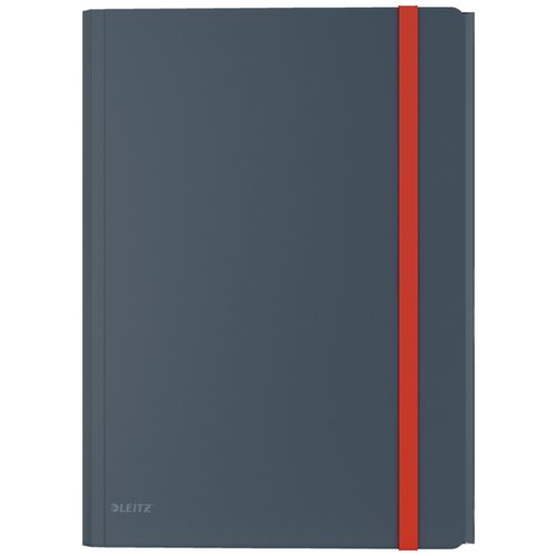 LEITZ - CARPETA de GOMAS y SOLAPAS COSY PP A4 GRIS (Ref.46190089)