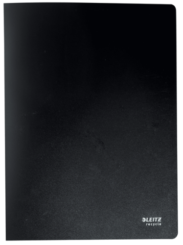 LEITZ - CARPETA FUNDAS (TARIFARIO) RECYCLE PP FLEXIBLE A4 40 F. NEGRO (Ref.46770095)