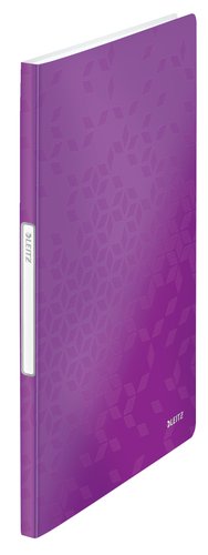 LEITZ - CARPETA FUNDAS (TARIFARIO) WOW PP FLEXIBLE A4 20 F. VIOLETA (Ref.46310162)