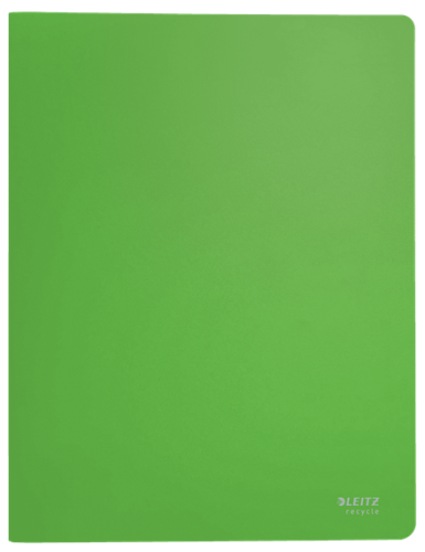 LEITZ - CARPETA POLIPROPILENO CON 40 FUNDAS A4 RECYCLE VERDE (Ref.46770055)