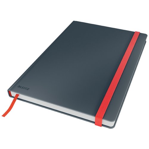 LEITZ - CUADERNO DE NOTAS COSY TOUCH 80H CUADRICULADO T/DURA CIERRE C/GOMA DIN B5 GRIS (Ref.44820089)