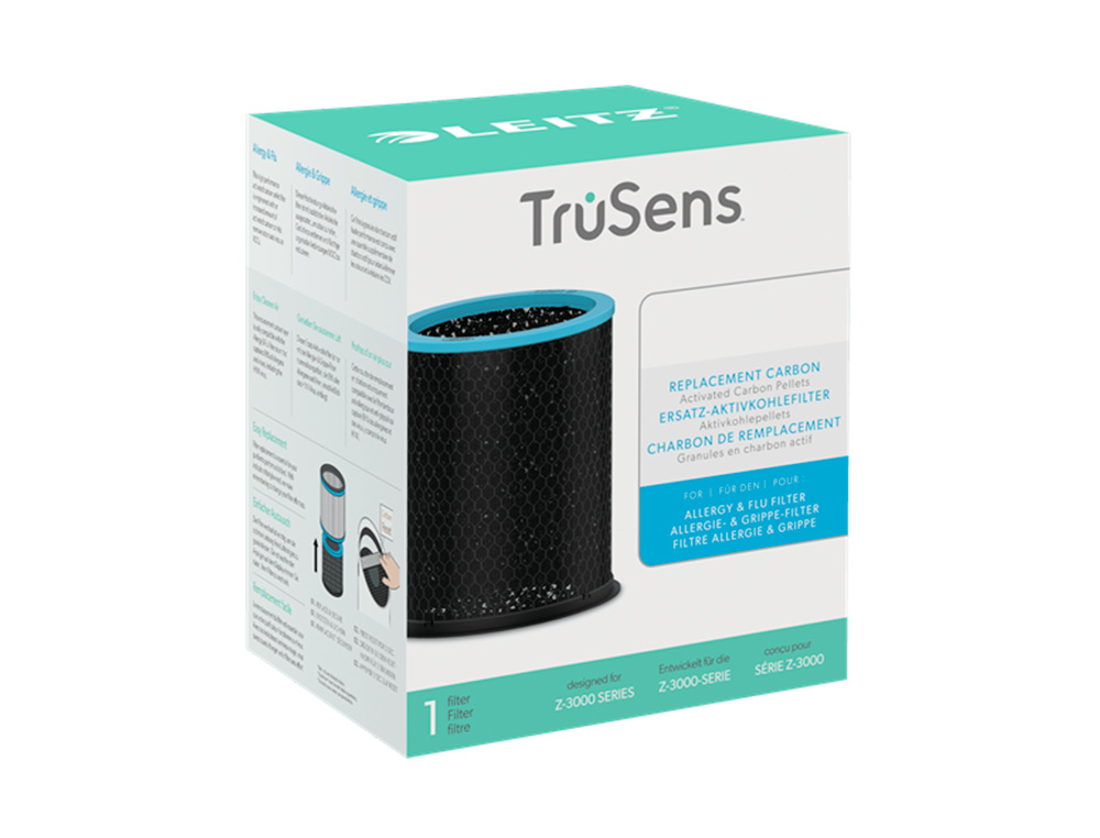 LEITZ - FILTRO DE CARBONO HEPA PARA PURIFICADOR DE AIRE GRANDE Z-3000/Z-3500 PARA ALERGIAS Y GRIPE (Ref.2415120)