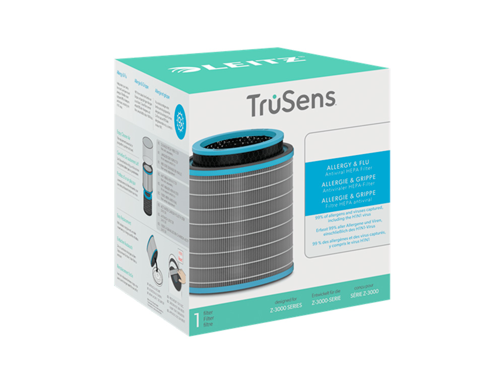 LEITZ - FILTRO HEPA PARA PURIFICADOR DE AIRE GRANDE Z-3000/Z-3500 PARA ALERGIAS Y GRIPE (Ref.2415119)