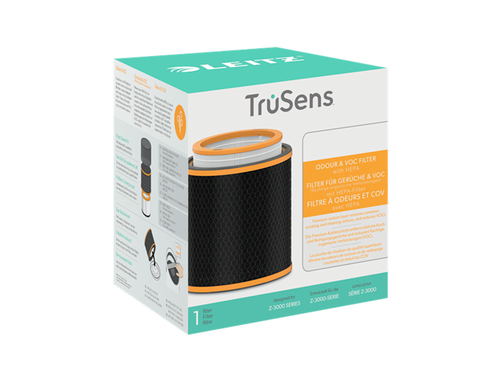 LEITZ - FILTRO HEPA PARA PURIFICADOR DE AIRE GRANDE Z-3000/Z-3500 PARA OLORES Y COVID (Ref.2415125)