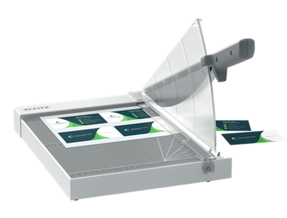 LEITZ - GUILLOTINA DE PALANCA PRECISION HOME OFFICE A4 BASE PLASTICO LONGITUD CORTE 380 MM CAPACIDAD DE CORTE 10 HOJAS (Ref.90190000-2101970)