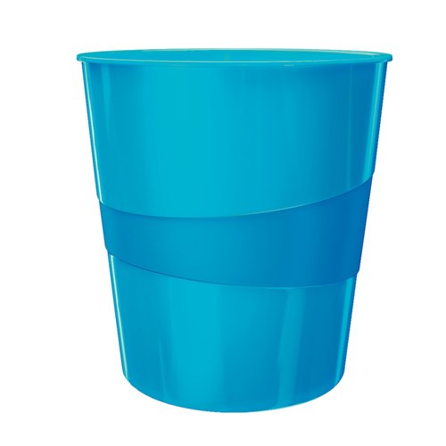 LEITZ - PAPELERA PLASTICO WOW AZUL 15L (Ref.52781036)