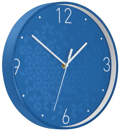 LEITZ - RELOJ PARED WOW ANALOGICO 29 CM Ø AZUL (Ref.90150036)