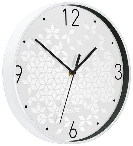 LEITZ - RELOJ PARED WOW ANALOGICO 29 CM Ø BLANCO (Ref.90150001)