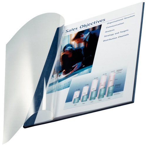 LEITZ - TAPA impressBIND A4 FLEXIBLE TRANSP. 3,5 mm (AA) BLANCO CAJA de 10 (Ref.73980001)