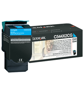 LEXMARK - C544/546, X544/546 Cartucho toner cian Extra Alto Rendimiento (4K) (Ref.C544X2CG)