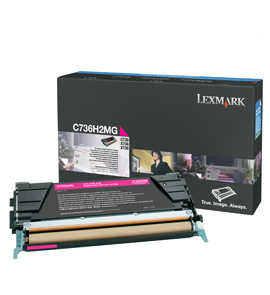 LEXMARK - C736, X736, X738 Cartucho de toner magenta Alto Rendimiento (10K) (Ref.C736H2MG)
