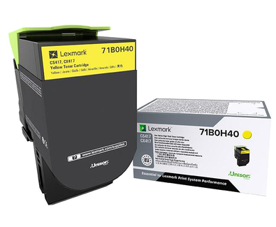 LEXMARK - CS/CX 417 Cartucho de toner amarillo Alto Rendimiento (Ref.71B0H40)