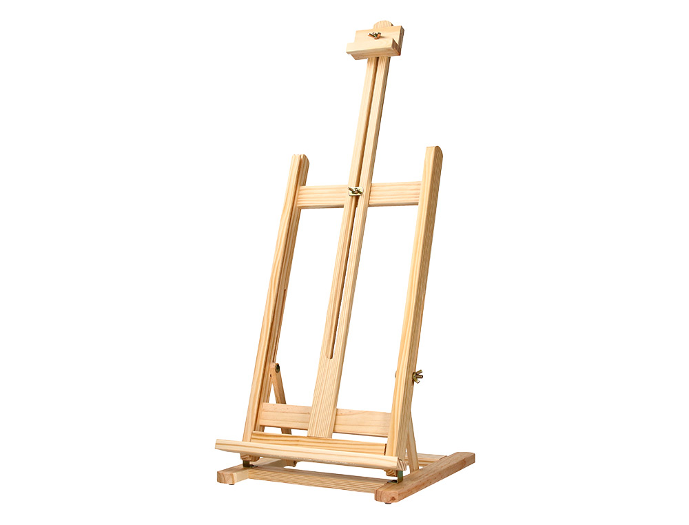 LIDERPAPEL - CABALLETE PINTOR SOBREMESA MADERA FSC 80X27,5X30 CM (Ref.LL01)