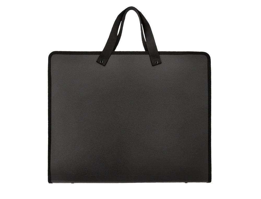 LIDERPAPEL - CARPETA PORTADOCUMENTOS POLIPROPILENO A3 CIERRE DE CREMALLERA 2 BOLSILLOS INTERIORES CON ASA (Ref.WB03)