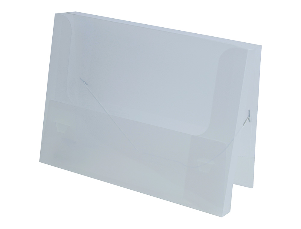 LIDERPAPEL - CARPETA PORTADOCUMENTOS POLIPROPILENO DINA4 TRANSPARENTE TRANSLUCIDO LOMO 50 MM (Ref.CH72)