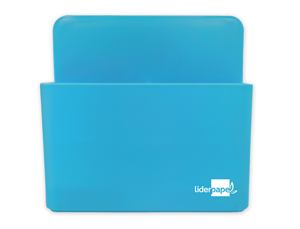 LIDERPAPEL - CUBILETE PORTALAPICES PLASTICO MAGNETICO COLOR AZUL 125X75X40 MM (Ref.CB01)