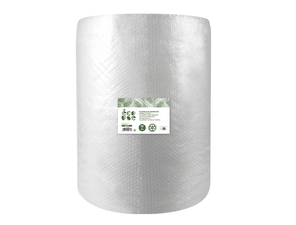 LIDERPAPEL - PLASTICO BURBUJA ECOUSE 1X25M 30% DE PLASTICO RECICLADO (Ref.BU24)