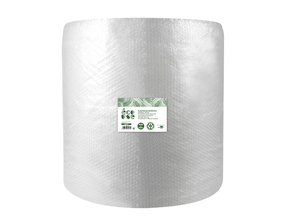 LIDERPAPEL - PLASTICO BURBUJA ECOUSE 1X50M 30% DE PLASTICO RECICLADO (Ref.BU25)