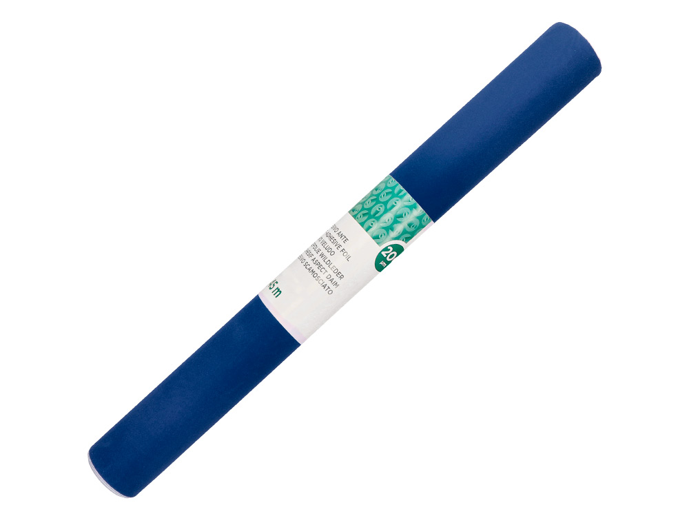 LIDERPAPEL - ROLLO ADHESIVO UNICOLOR AZUL BRILLO ROLLO DE 0,45 X 2 MT (Ref.RO20)