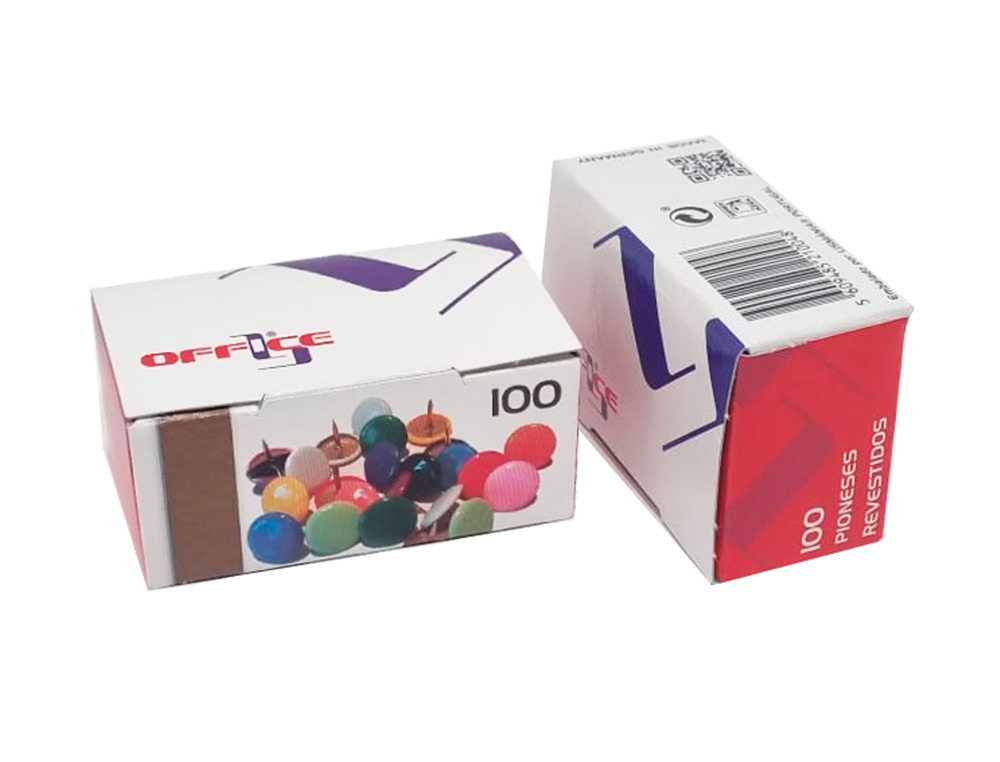 LISMANIA - CHINCHETA OFFICE LATONADA CAJA DE 100 UNIDADES (Ref.7PIOLMA.LA)