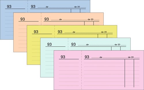 LOAN - TALONARIO CAJA 3 DE 4º NUMERADOS AMARILLO (02AM) (Ref.T-24 AMARILLO)
