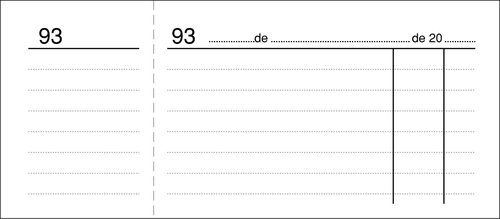 LOAN - TALONARIO CAJA 3 DE 4º NUMERADOS BLANCO (02B) (Ref.T-23 BLANCO)